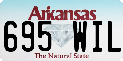 AR license plate 695WIL