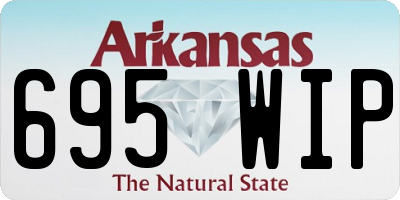 AR license plate 695WIP