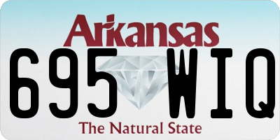 AR license plate 695WIQ