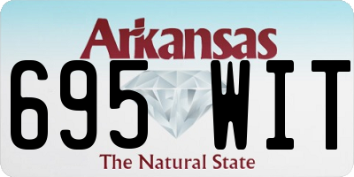 AR license plate 695WIT
