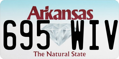AR license plate 695WIV