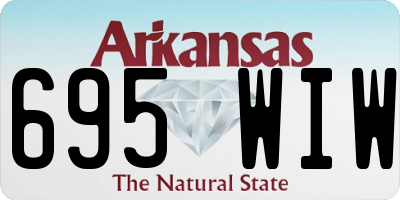 AR license plate 695WIW