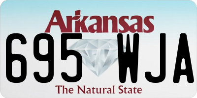AR license plate 695WJA