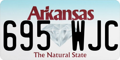 AR license plate 695WJC