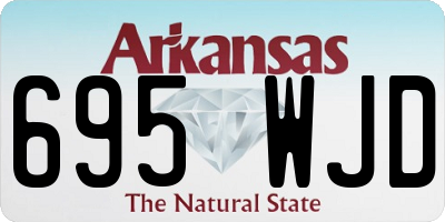 AR license plate 695WJD