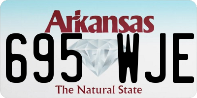 AR license plate 695WJE
