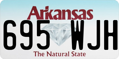 AR license plate 695WJH