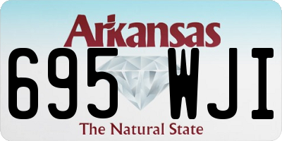 AR license plate 695WJI