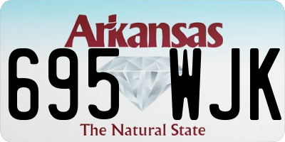 AR license plate 695WJK