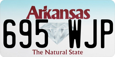 AR license plate 695WJP