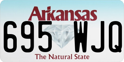 AR license plate 695WJQ