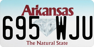 AR license plate 695WJU
