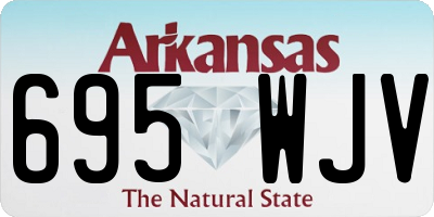 AR license plate 695WJV