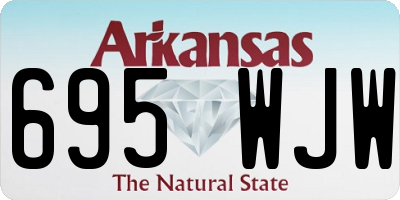 AR license plate 695WJW