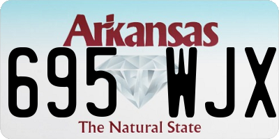 AR license plate 695WJX