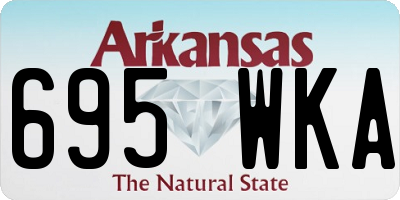 AR license plate 695WKA