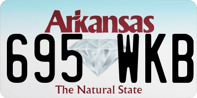 AR license plate 695WKB