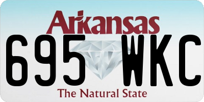 AR license plate 695WKC