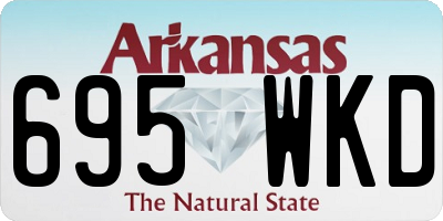 AR license plate 695WKD
