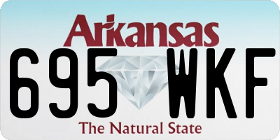 AR license plate 695WKF