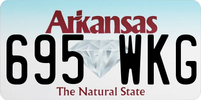 AR license plate 695WKG