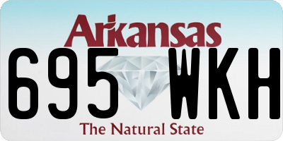 AR license plate 695WKH