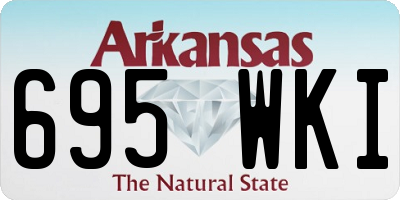 AR license plate 695WKI