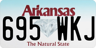 AR license plate 695WKJ