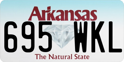 AR license plate 695WKL