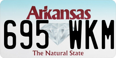 AR license plate 695WKM