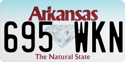 AR license plate 695WKN
