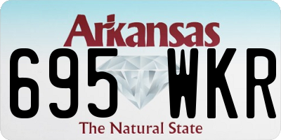 AR license plate 695WKR