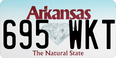 AR license plate 695WKT