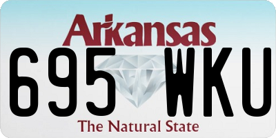 AR license plate 695WKU