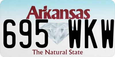AR license plate 695WKW
