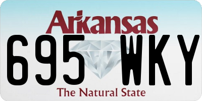 AR license plate 695WKY