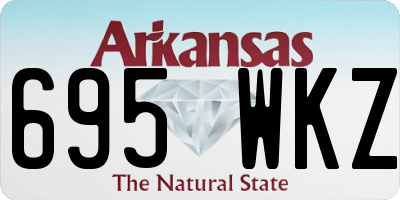 AR license plate 695WKZ