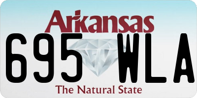 AR license plate 695WLA