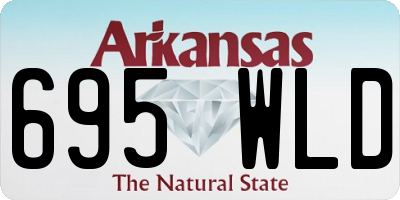 AR license plate 695WLD