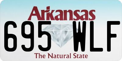 AR license plate 695WLF