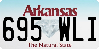 AR license plate 695WLI