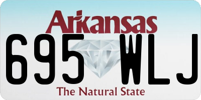 AR license plate 695WLJ