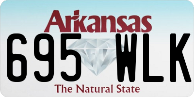 AR license plate 695WLK