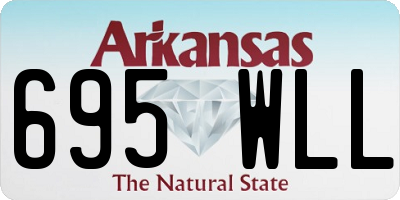 AR license plate 695WLL