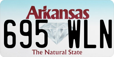 AR license plate 695WLN