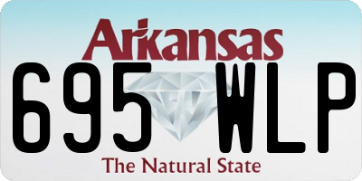 AR license plate 695WLP