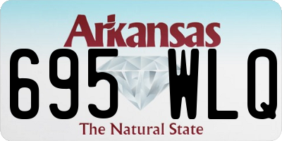 AR license plate 695WLQ