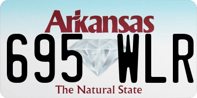 AR license plate 695WLR