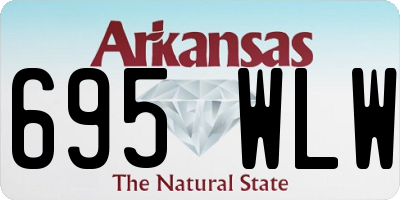 AR license plate 695WLW