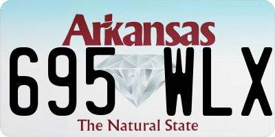 AR license plate 695WLX